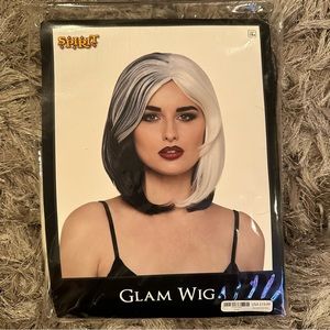 Glam Wig - Cruella De Vil ( Halloween Wig )